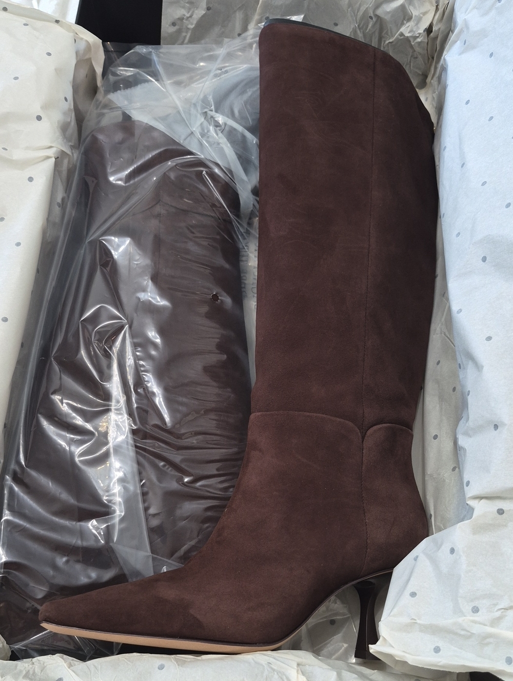 KATE SPADE ADELE TALL BOOT SUEDE WOMEN'S SZ 5 B $398